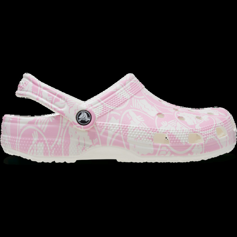 Crocs Unisex Classic Duke Print Clogs Pink Tweed | 210003-6WY