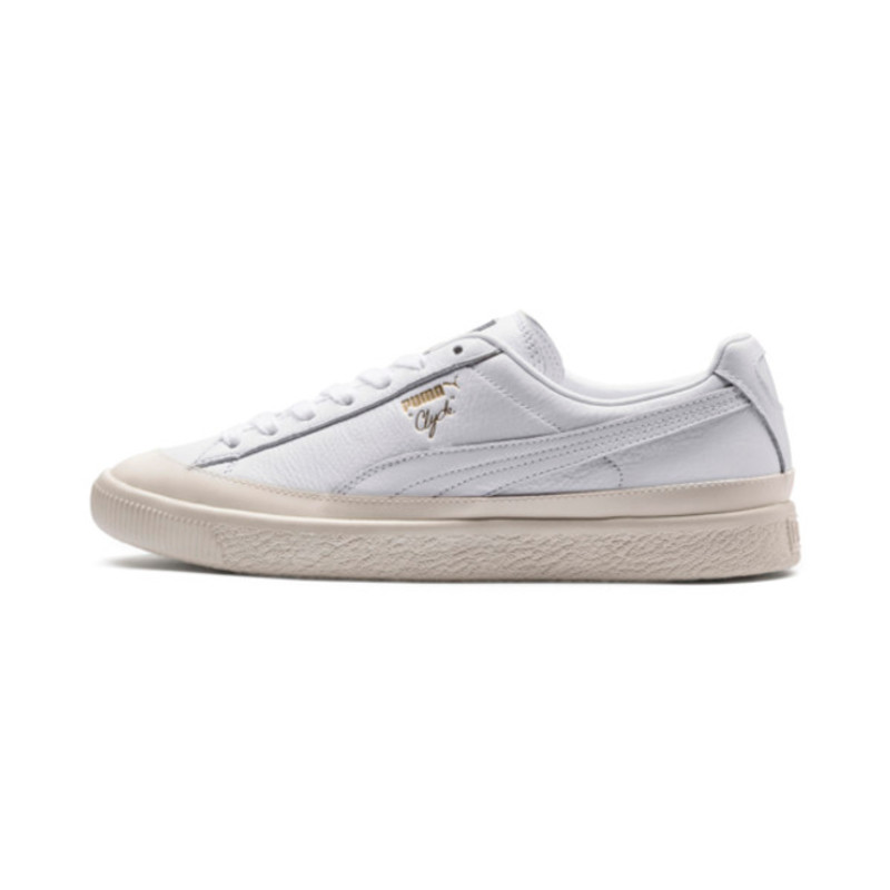 Puma Clyde Rubber Toe Leather Sneakers | 366986-01