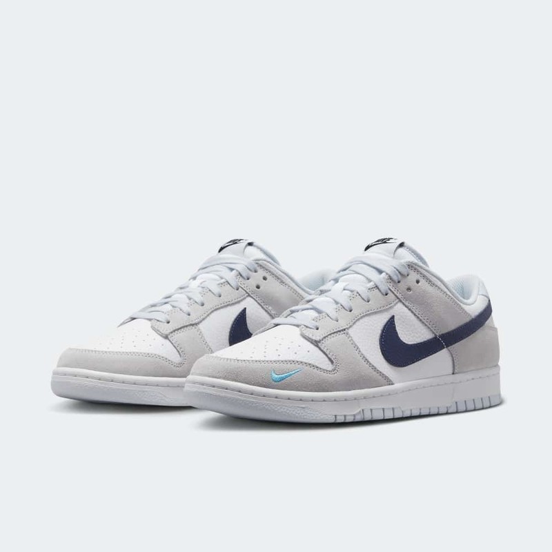 Nike Dunk Low Grey Mini Swoosh | FJ4227-001