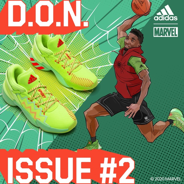 Marvel und adidas veröffentlichen mit Donovan Mitchell den D.O.N. Issue 2 „Spidey-Sense“
