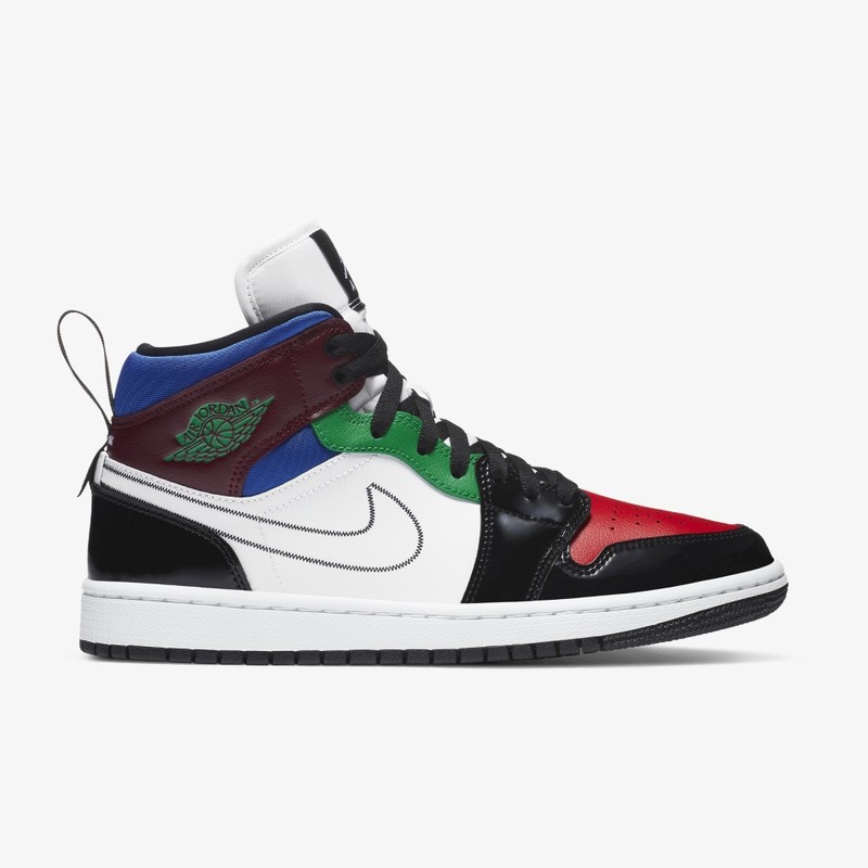 Air Jordan 1 Mid White Multicolor | DB5454-001