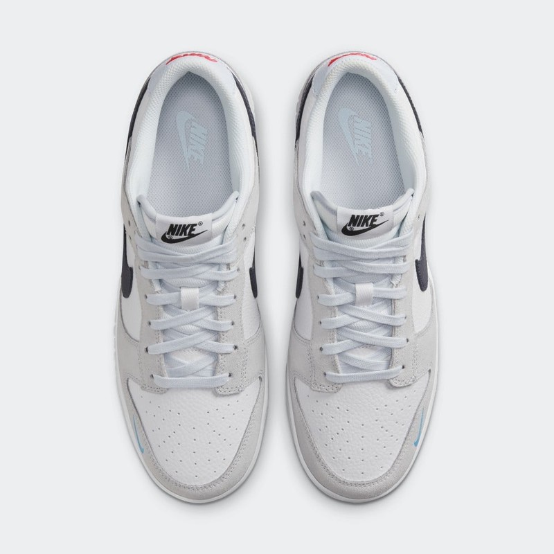 Nike Dunk Low Grey Mini Swoosh | FJ4227-001