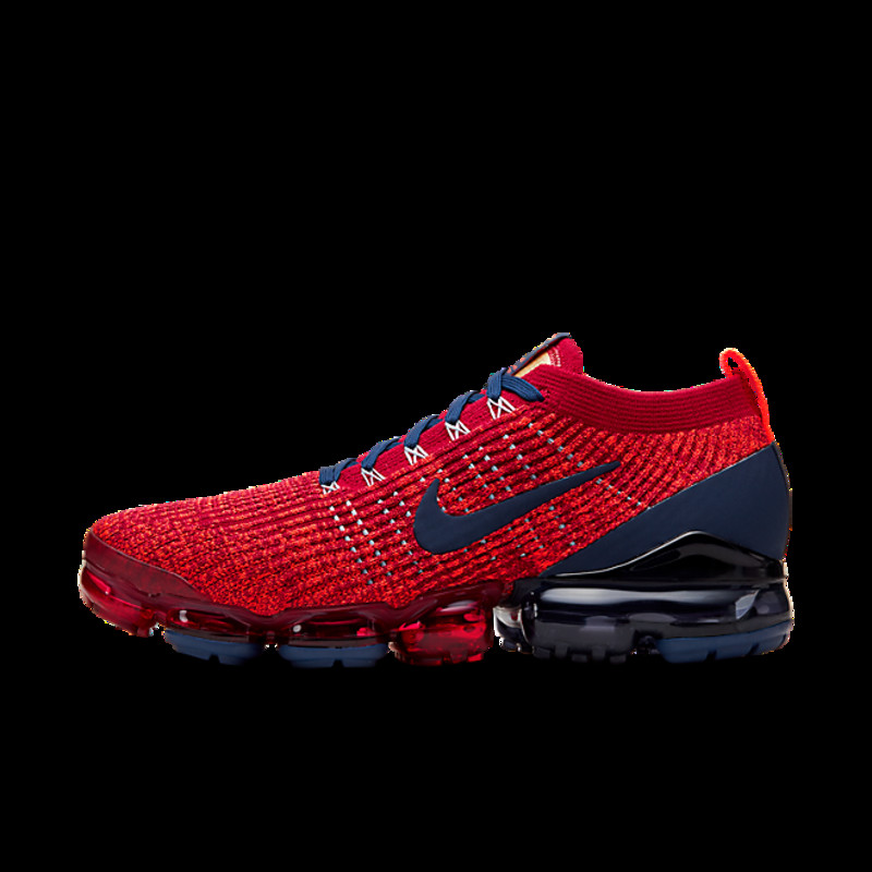 Nike Air VaporMax Flyknit 3 Noble Red Blue Void | AJ6900-600