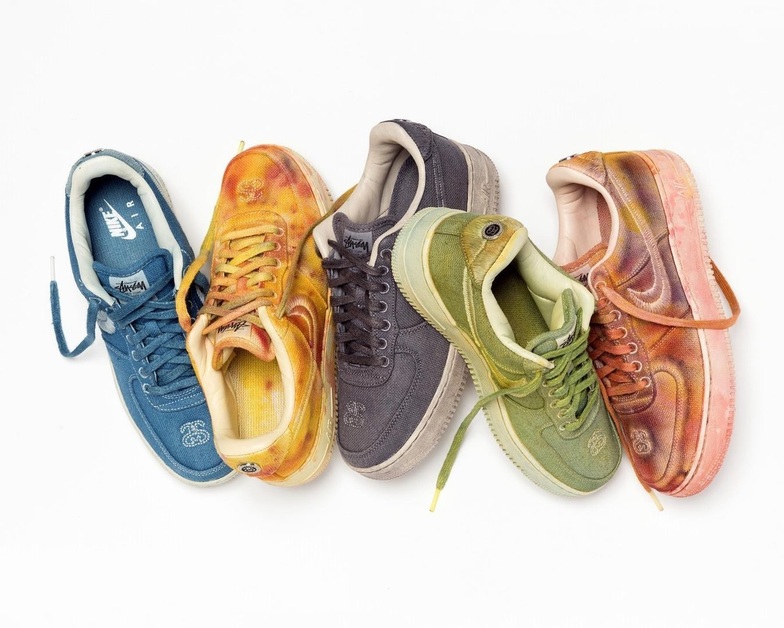 Hand Dyed Nike Air Force 1 by Stüssy