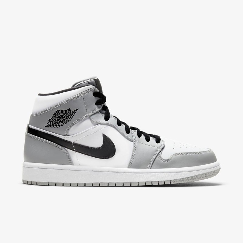 Air Jordan 1 Mid Light Smoke Grey | 554724-092