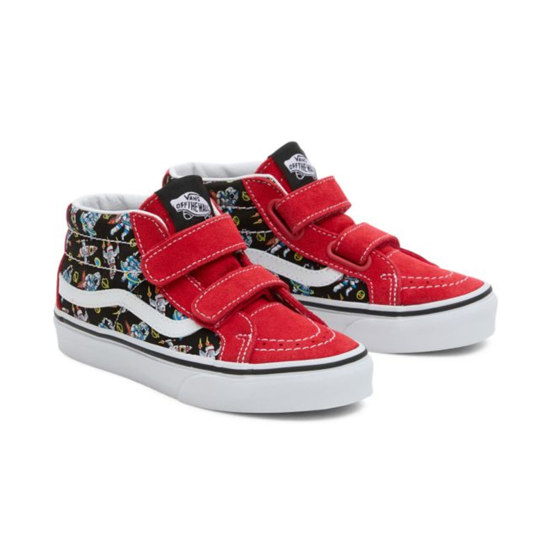 Vans mid hotsell top red