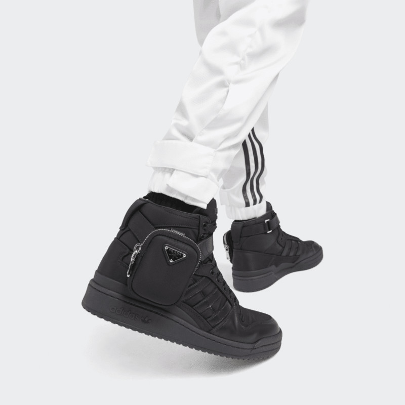 Prada Re-Nylon x adidas Forum High Black | GY7040
