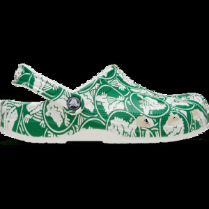 Crocs Unisex Classic Duke Print Clogs Green Ivy | 210003-3WH