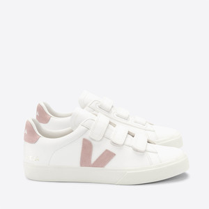 Veja Women's Recife Chrome Free Leather Velcro Trainers | RC0502931A350