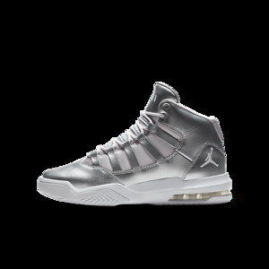 Jordan max aura white metallic best sale silver black