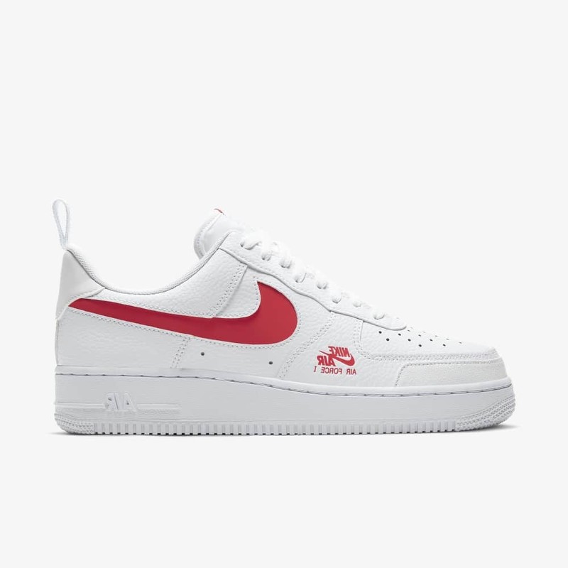 Nike Air Force 1 Utility Reflective White/Red | CW7579-101