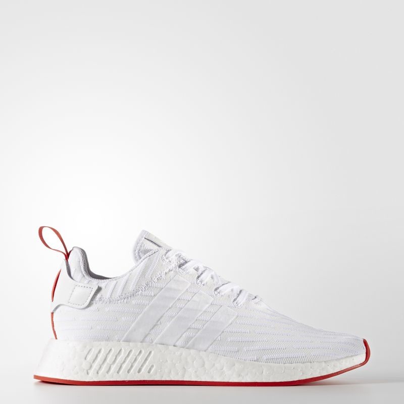 adidas NMD R2 White Core Red Two Toned Men's - BA7253 - US