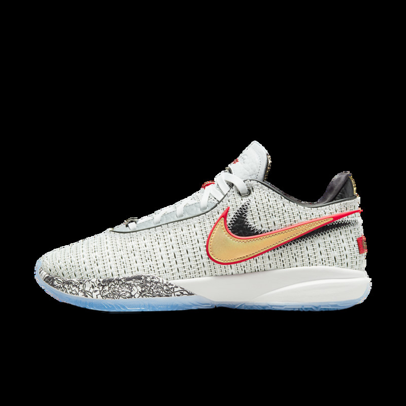 Nike LeBron 20 EP Grey Red Basketball | DJ5422-100