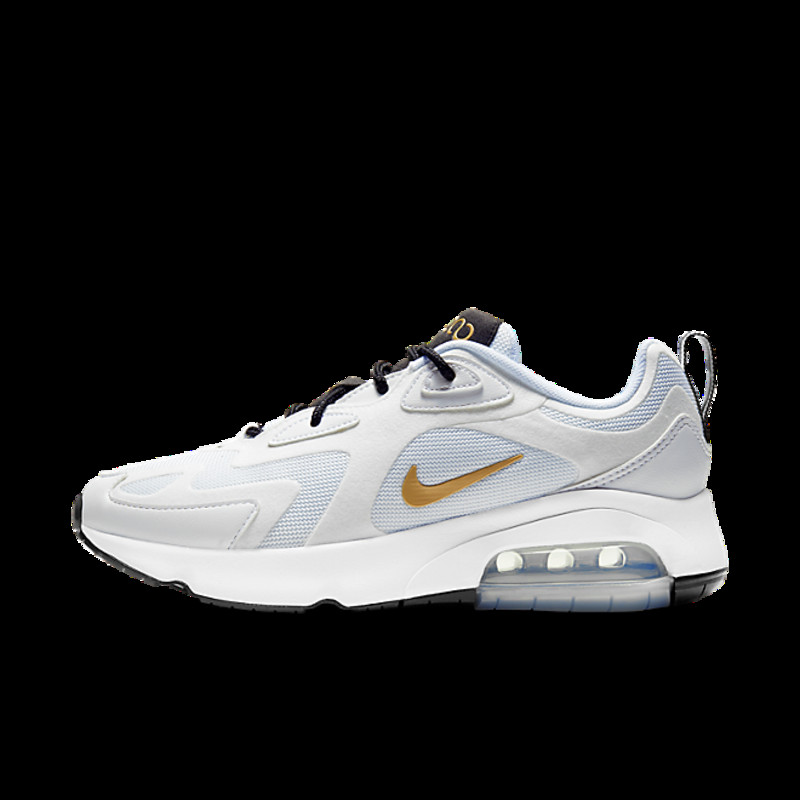 Air max 200 shop women's white and gold