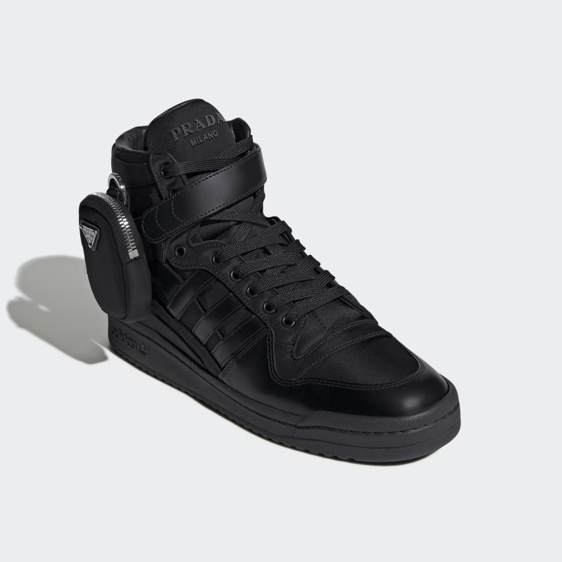 Prada Re-Nylon x adidas Forum High Black | GY7040