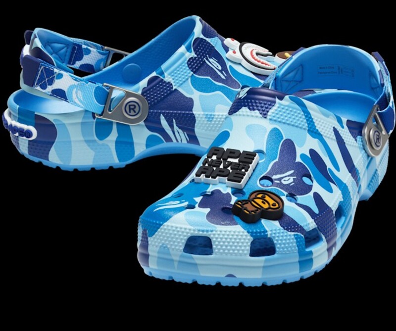 BAPE X Crocs Classic Clog "Blue Camo" | 209627-4TB