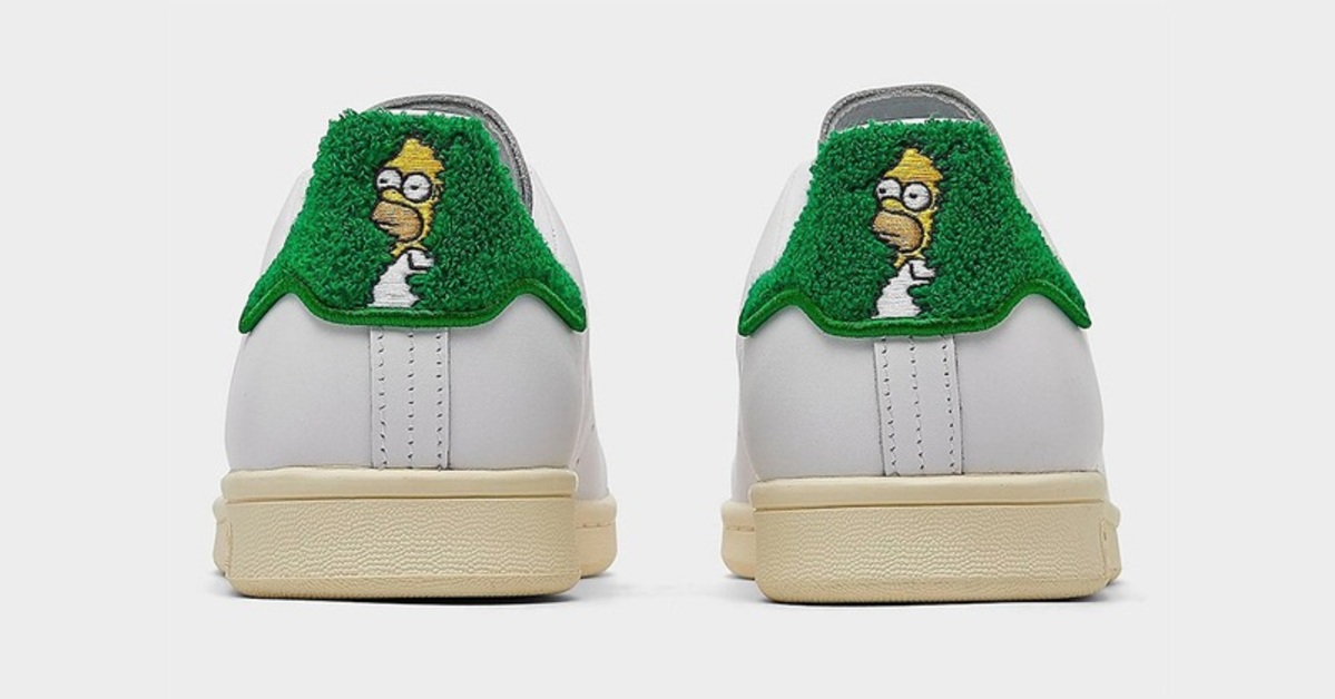 Legendary Homer Simpson Bush Meme Appears on the adidas Stan Smith