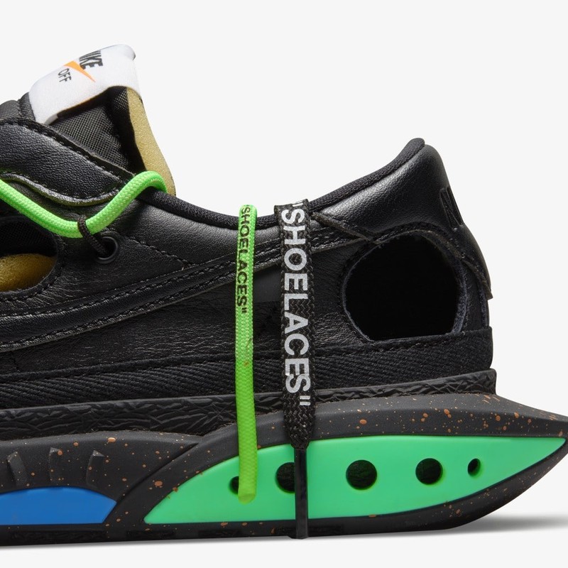 Off-White x Nike Blazer Low Black Green, DH7863-001