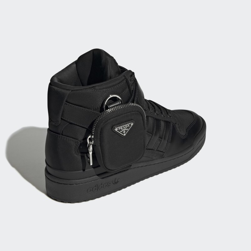 Prada Re-Nylon x adidas Forum High Black | GY7040