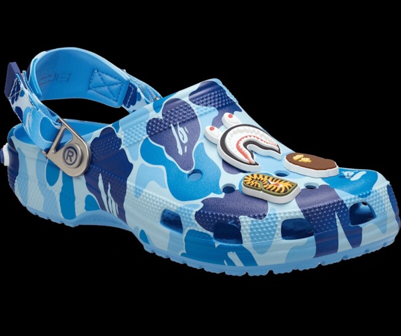 BAPE X Crocs Classic Clog "Blue Camo" | 209627-4TB