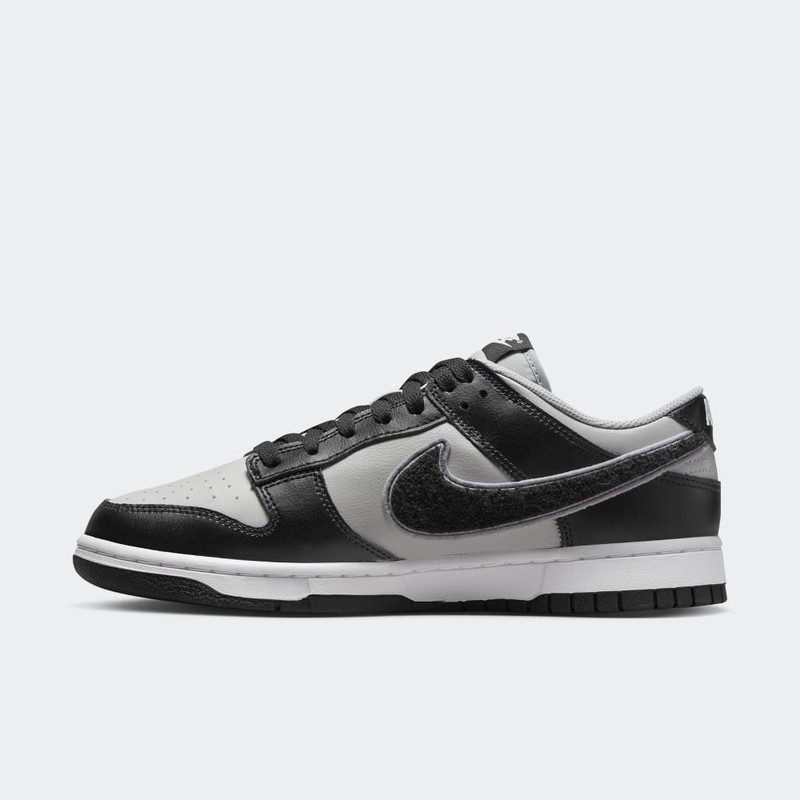 Nike Dunk Low Chenille Swoosh Black | DQ7683-001