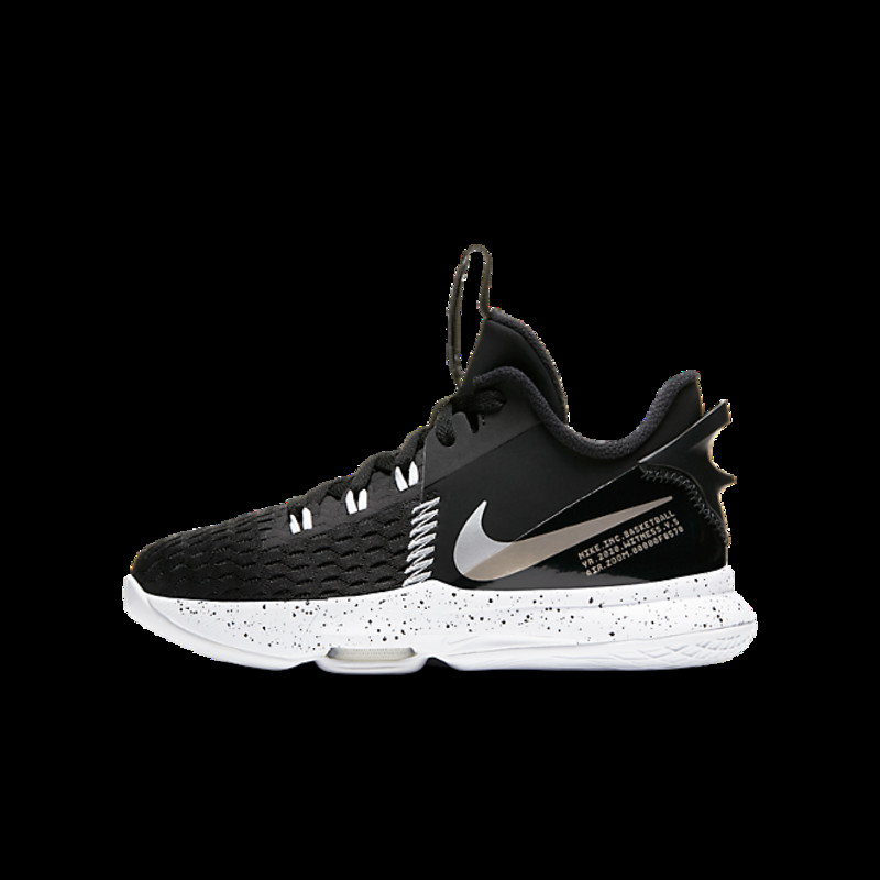 Nike LeBron Witness 5 Black Metallic Silver (GS) | CT4629-001