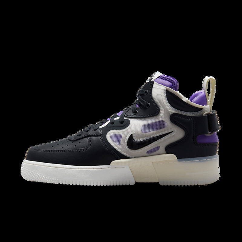 Nike Air Force 1 Mid React Black Purple DQ1872-001