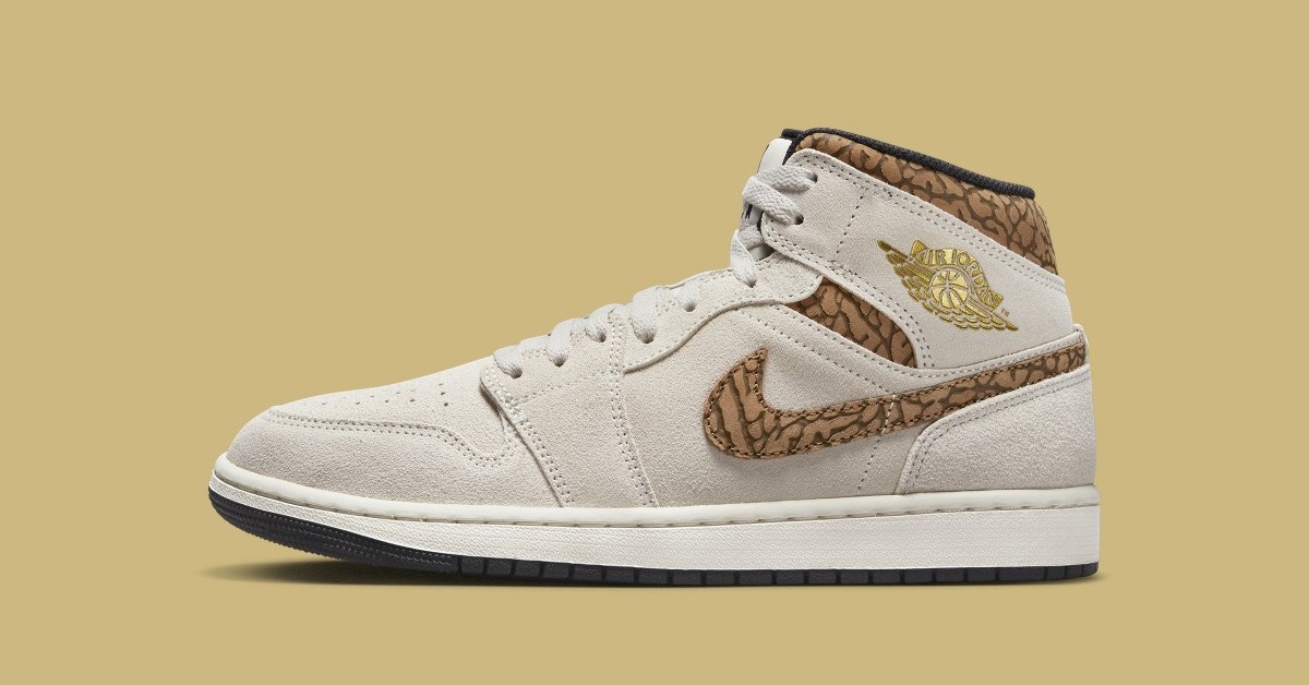 First Images of the Air Jordan 1 Mid SE "Brown Elephant"