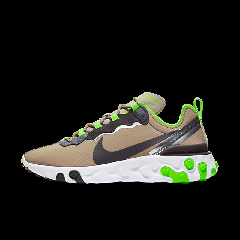 Nike react hot sale lime green