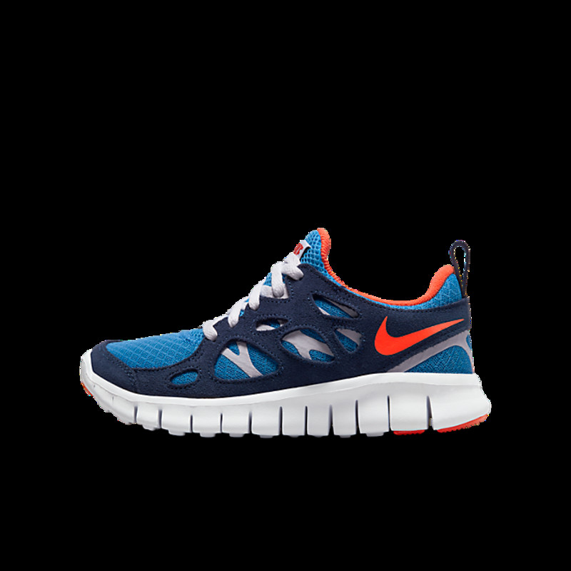 Nike Free Run 2 GS Light Photo Blue Orange DD0163 403 Grailify