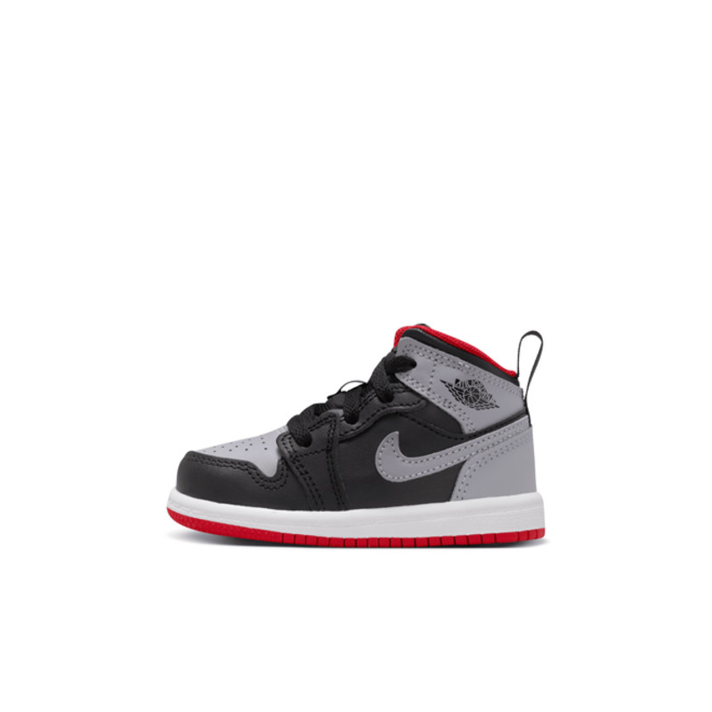 Jordan Jordan 1 Mid (TD) Black/Cement Grey/Fire Red | DQ8425-006